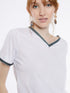 T-Shirt mit V-Ausschnitt Meisie