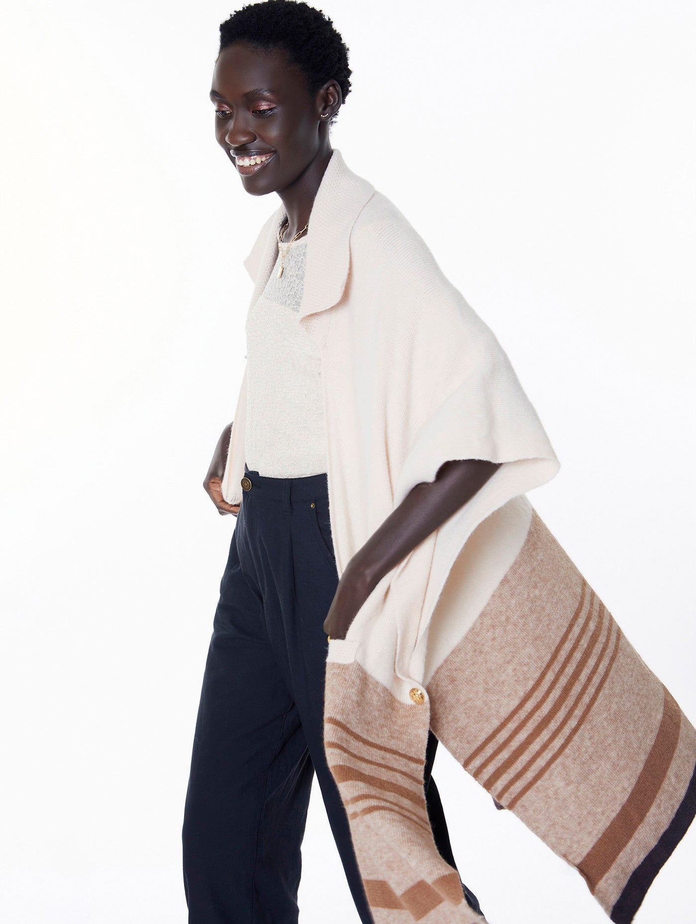Strickponcho Meisie