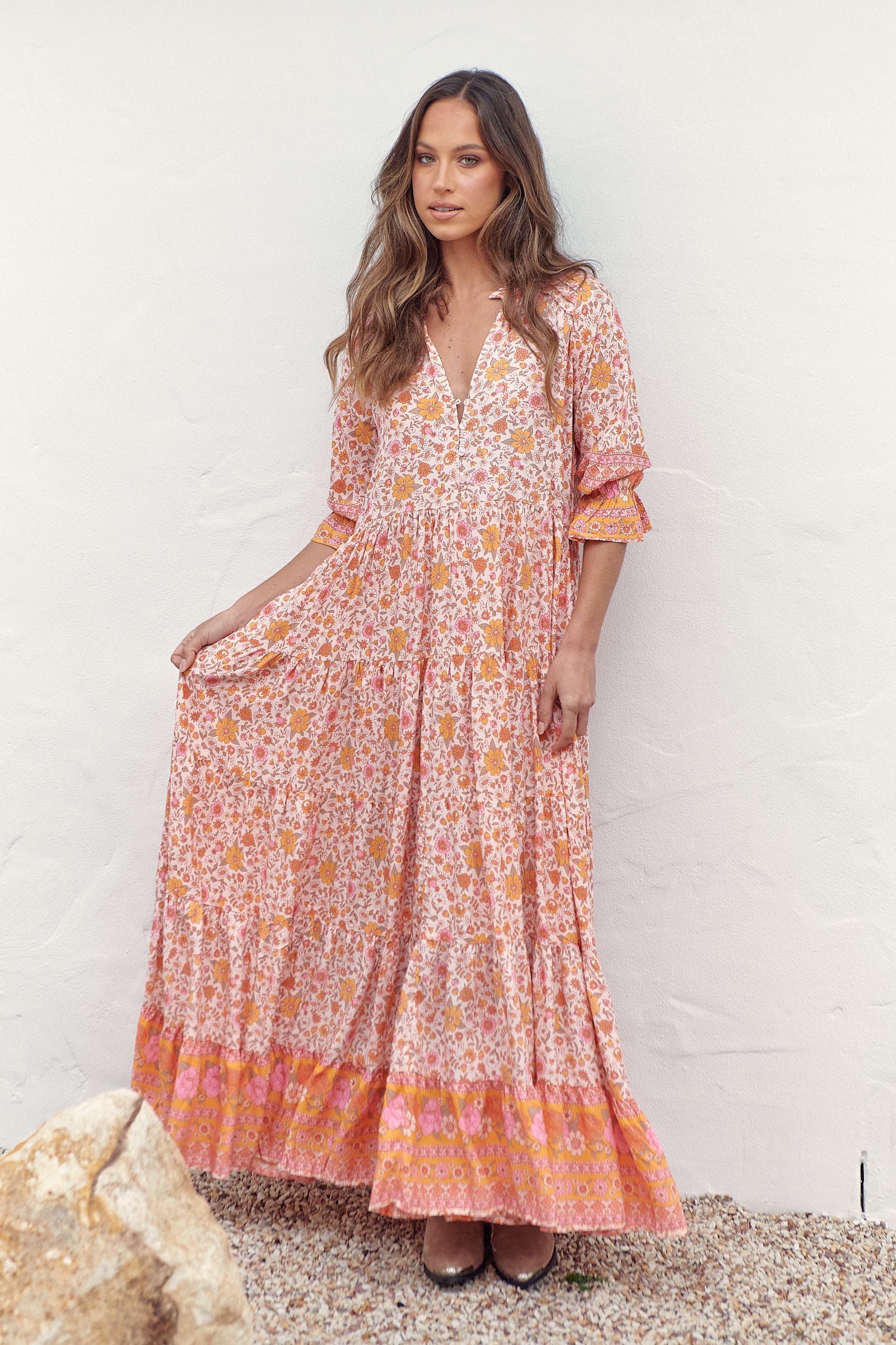 Jaase Clementine Print Tillie Kleid Jaase Australia