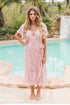 Romantisches Boho Midikleid Agnes altrosa Piti Cuiti
