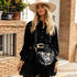 DARA Boho Bluse und Rock Set schwarz Piti Cuiti