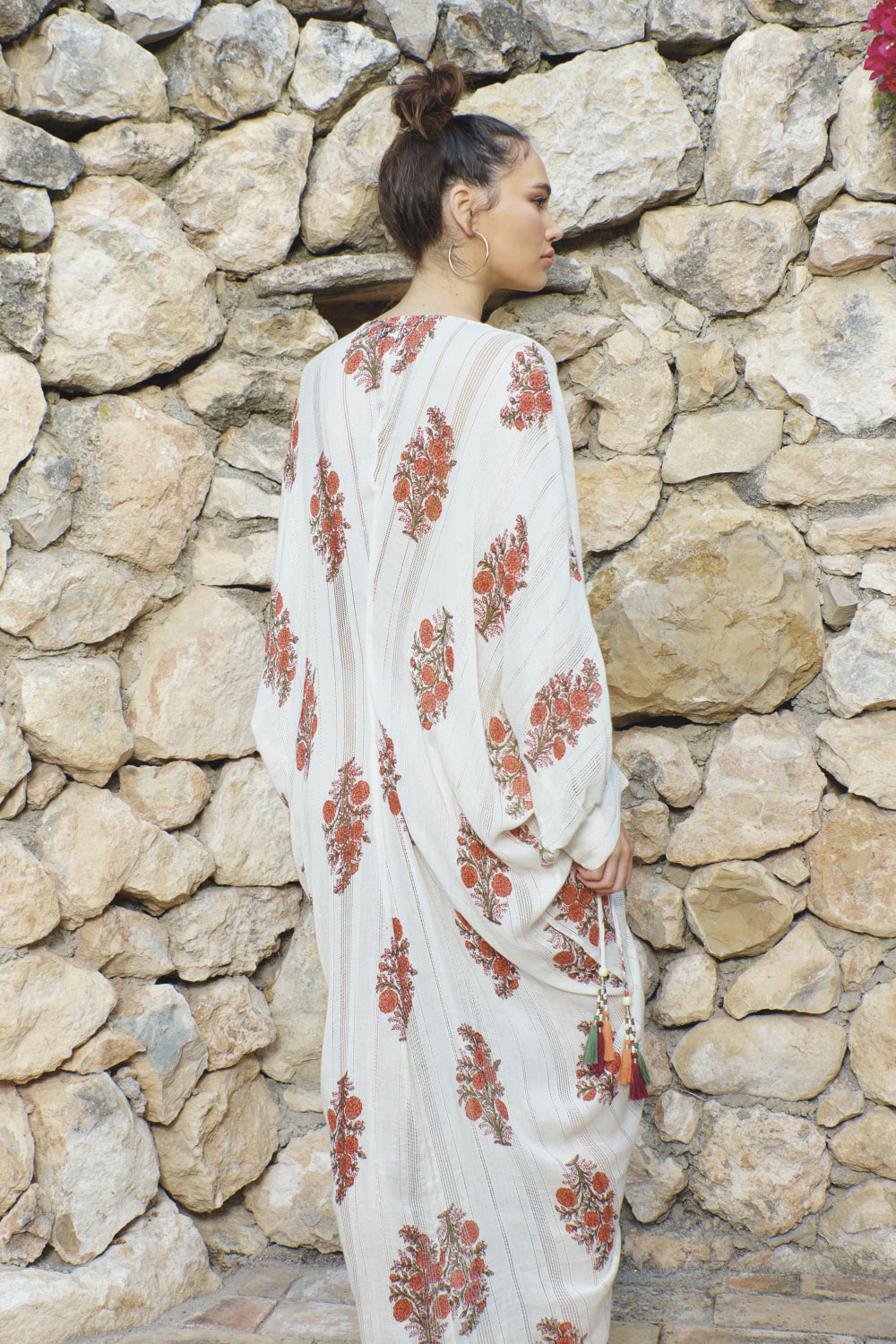 Kaftankleid rot Piti Cuiti