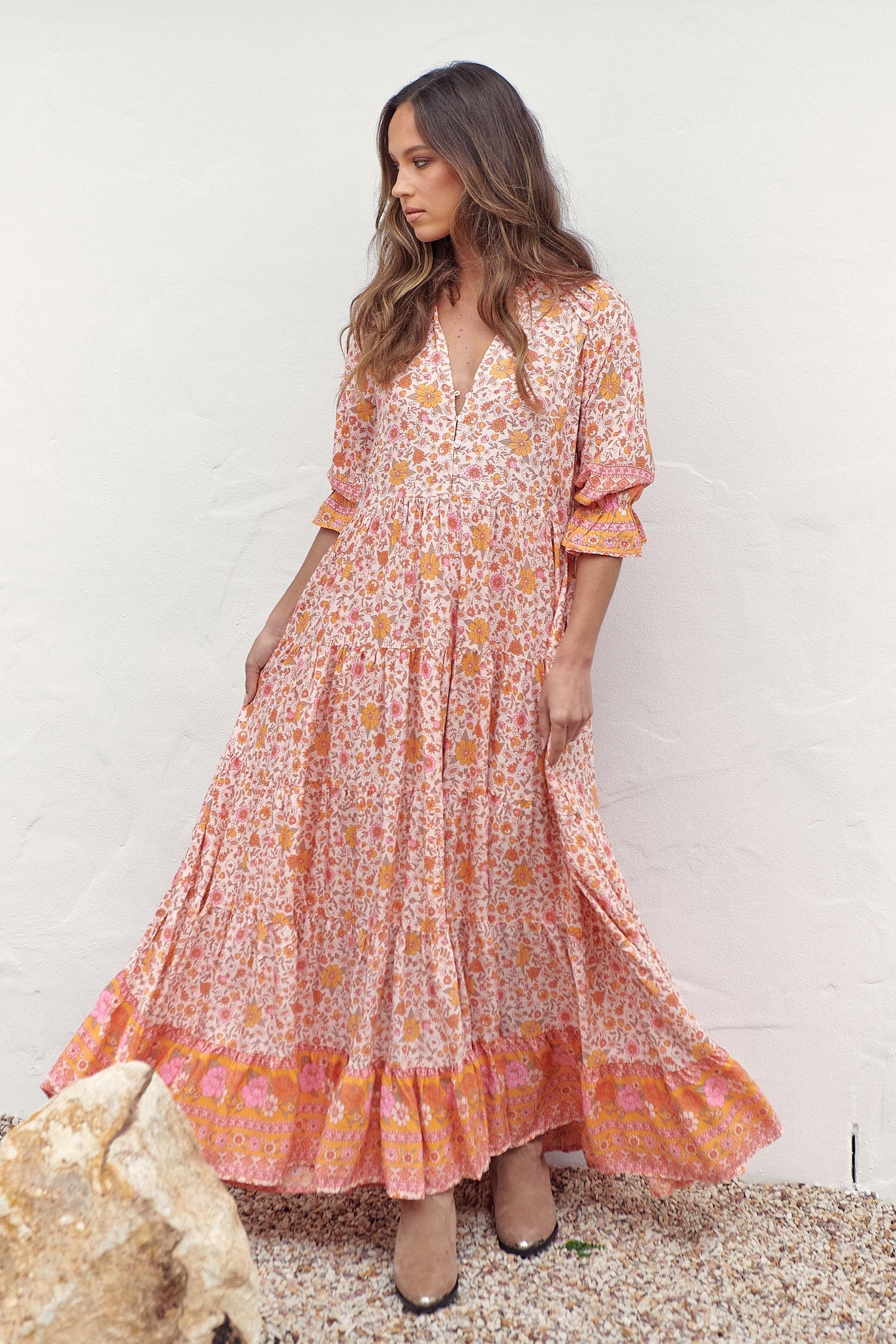 Jaase Clementine Print Tillie Kleid Jaase Australia
