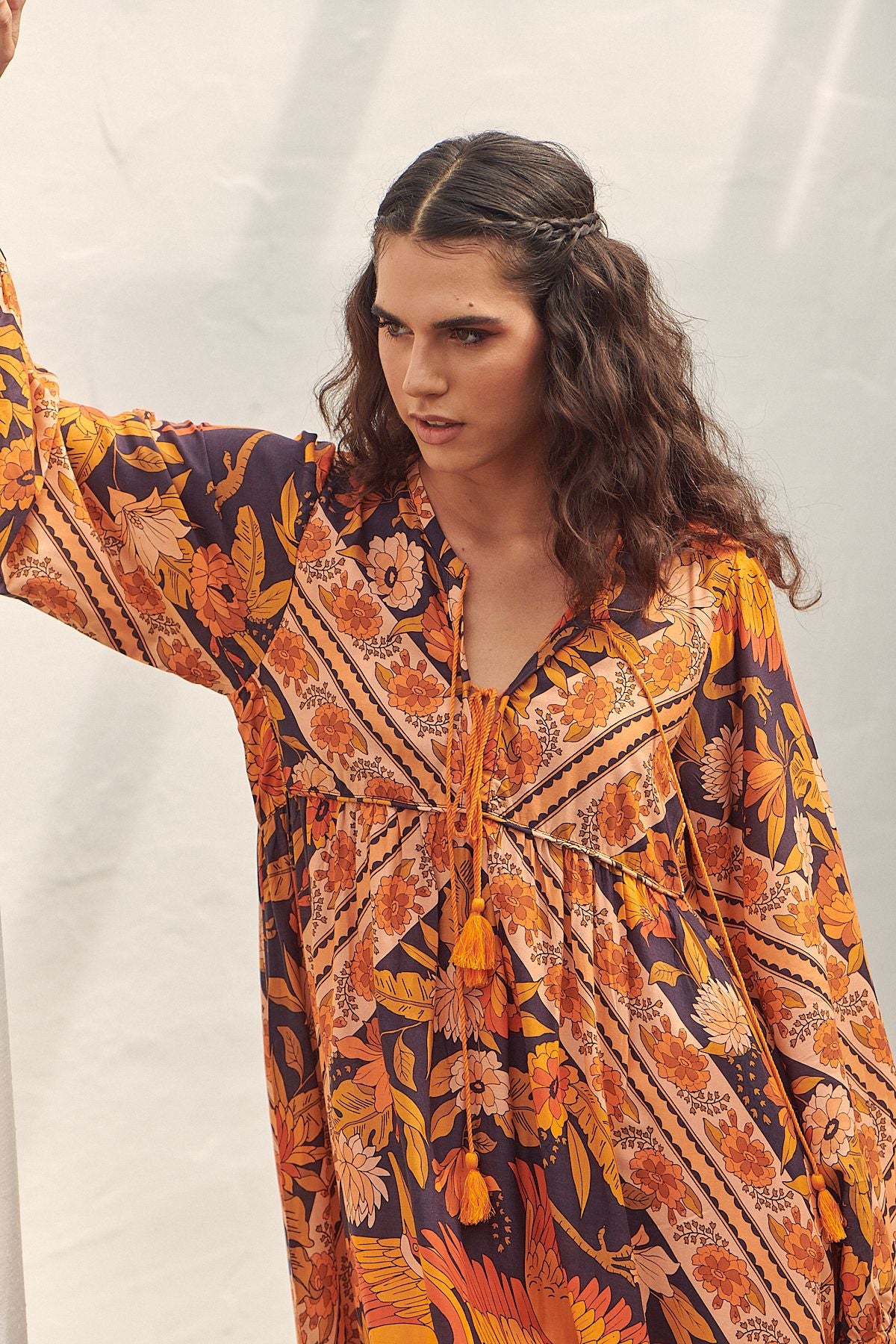 Jaase Autumn Glory Print Penelope Midi Kleid Jaase Australia