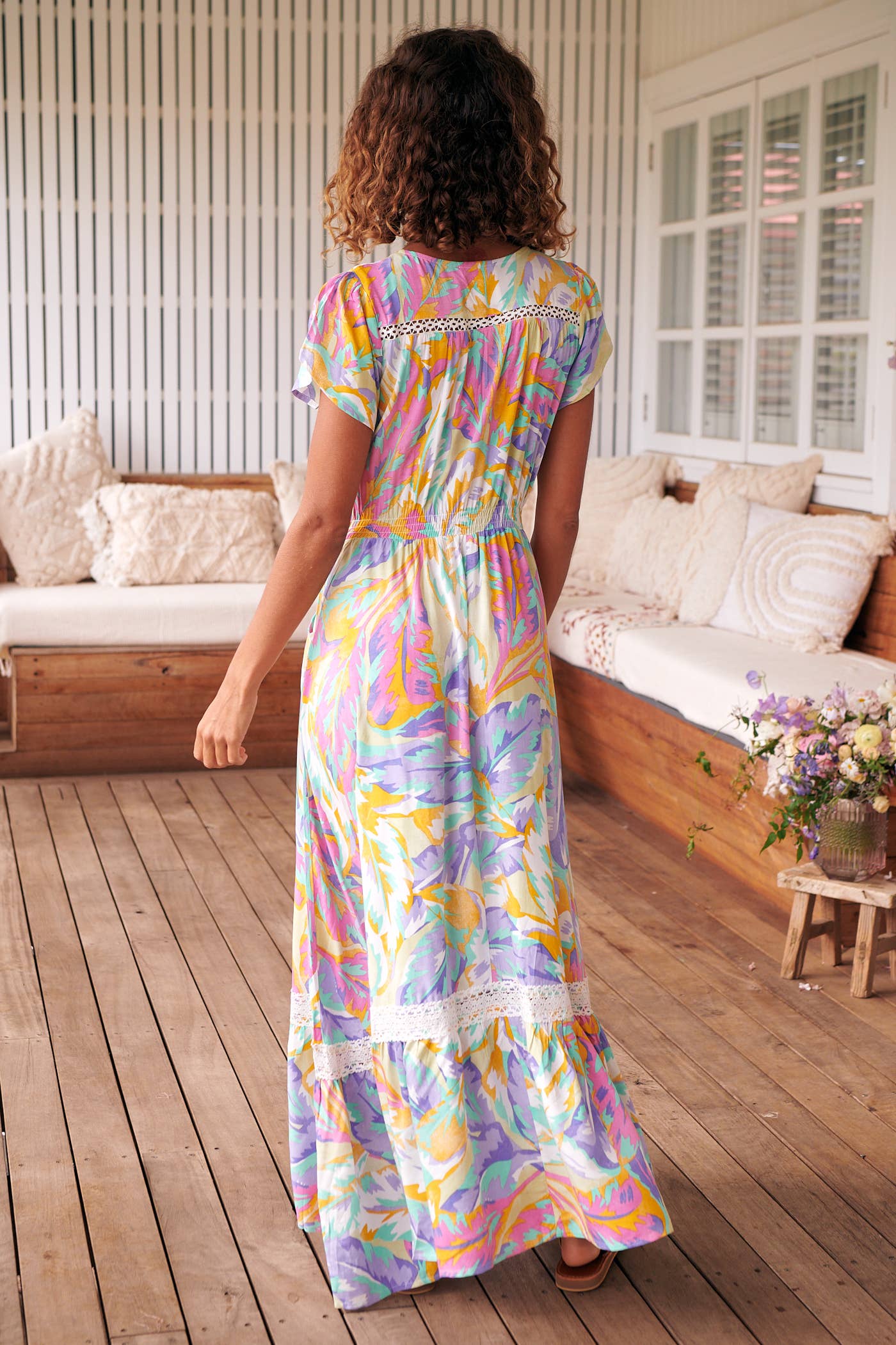 Carmen Maxi mit Bahamas-Print Jaase