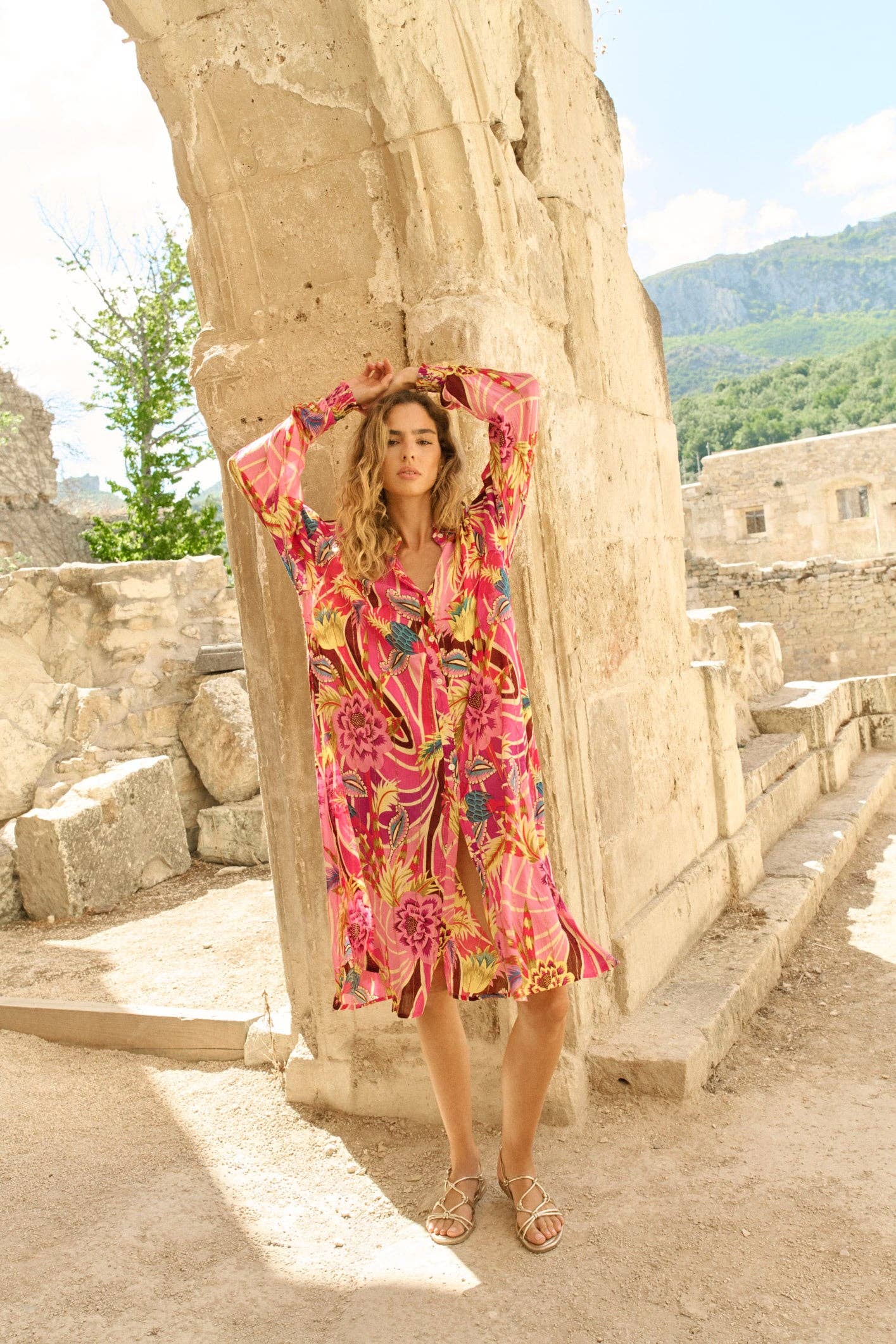 PINKE LANGE BLUSE AUS POSITANO Piti Cuiti