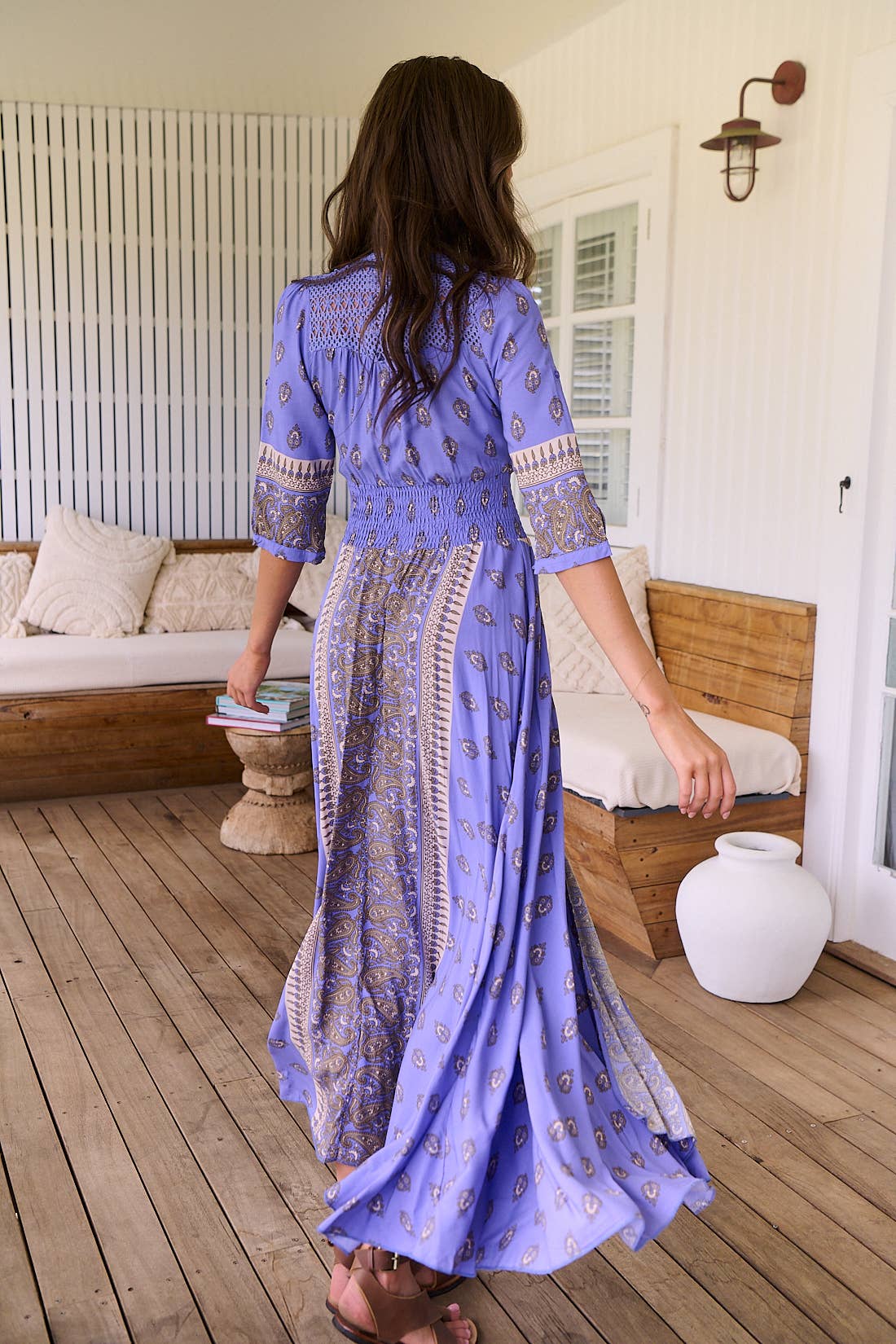 Indiana Maxi mit Jacaranda-Print Jaase