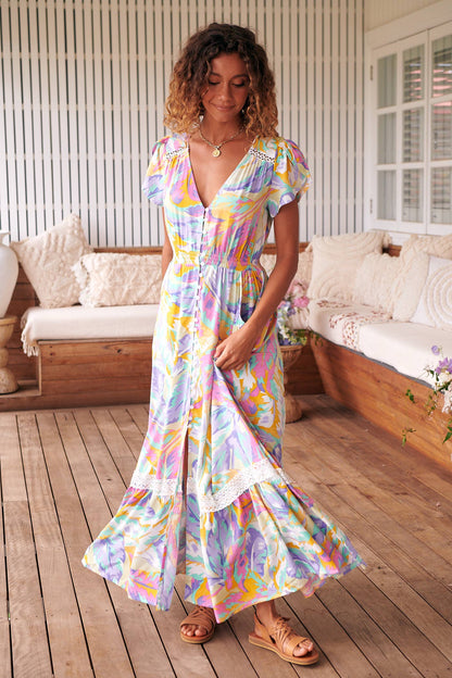 Carmen Maxi mit Bahamas-Print Jaase