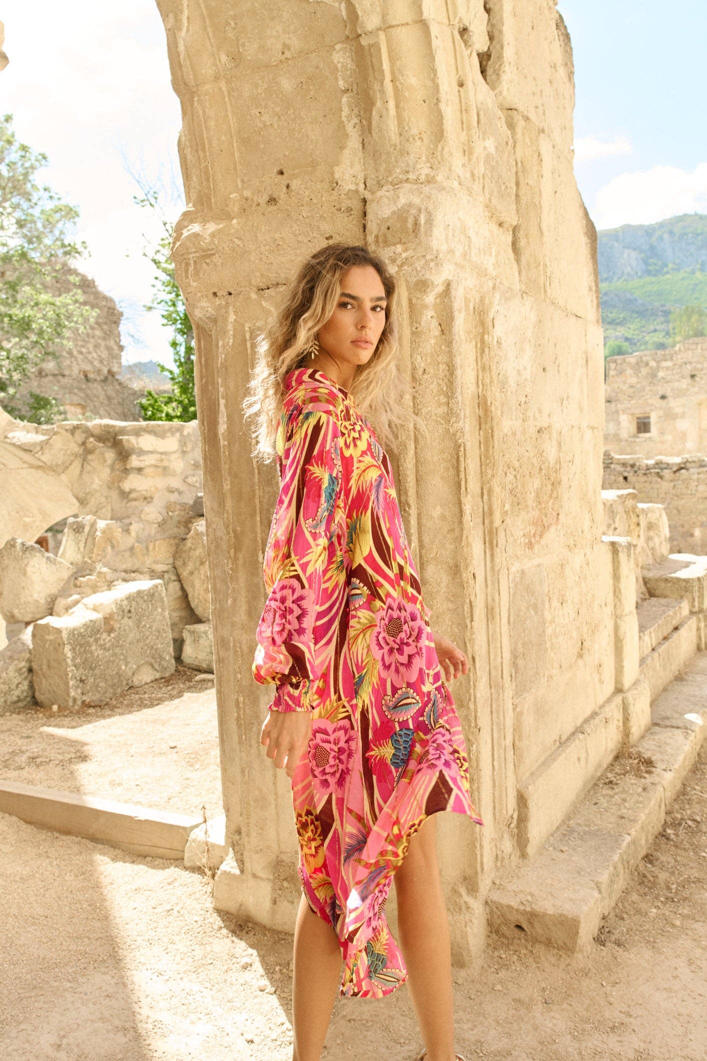 PINKE LANGE BLUSE AUS POSITANO Piti Cuiti