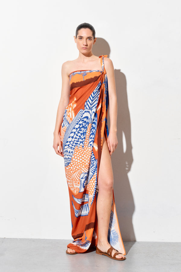 Exotischer Papageien-Pareo – Dein farbenfrohes Sommer-Must-Have Frollein Herzblut