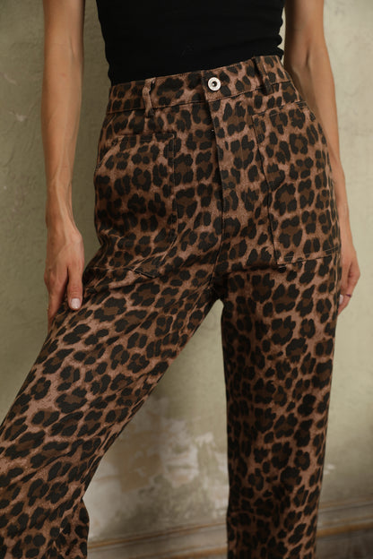 Leopard Mom Jeans – Stylische Damenhose im Animal Print Frollein Herzblut