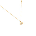 Golden Eye Edelstahl Kette vergoldet Frollein Herzblut