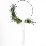 Eukalyptus "Pure" Hoop Ø 40cm , Kranz mit Makramee - Frollein Herzblut