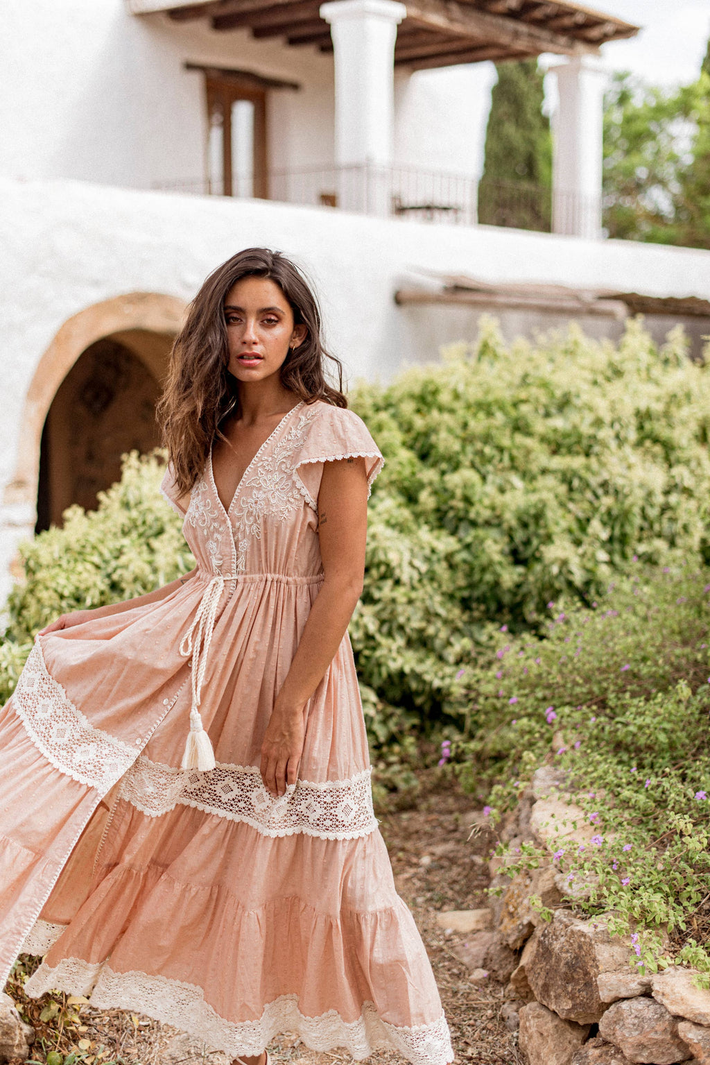 Boho Sommerkleid Kira salmon Piti Cuiti