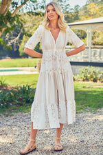 Jaase Whisper Print Tessa Maxikleid Jaase Australia