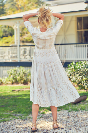 Jaase Whisper Print Tessa Maxikleid Jaase Australia