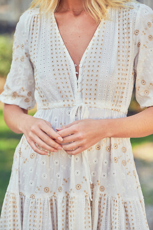 Jaase Whisper Print Tessa Maxikleid Jaase Australia