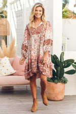 Jaase Flower Fields Print Adela Kleid Jaase