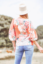 Jaase Fleur Print Sunnyside Top Jaase