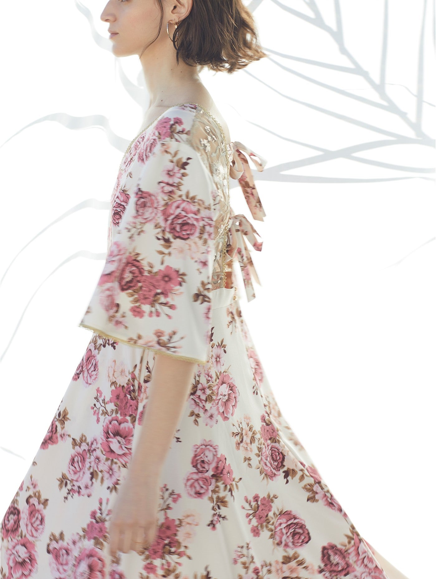Romantisches Kleid mit Blumenprint Meisie