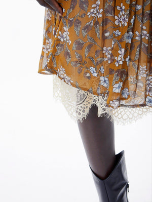 Chiffonrock mit Blumenprint Meisie