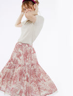 Zauberhafter Rock mit TOILE DE JOUY" Print Meisie