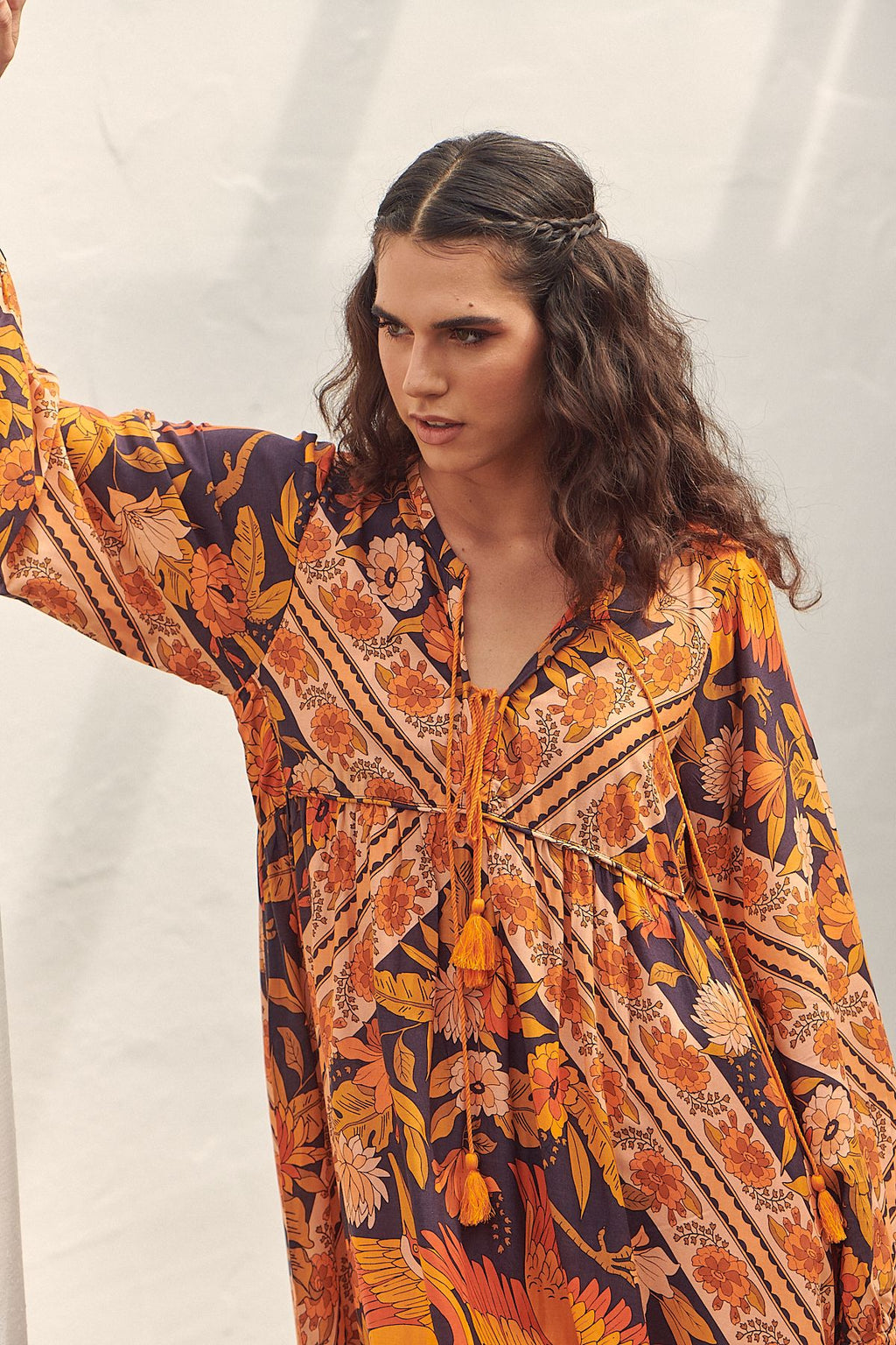 Jaase Autumn Glory Print Penelope Midi Kleid Jaase Australia